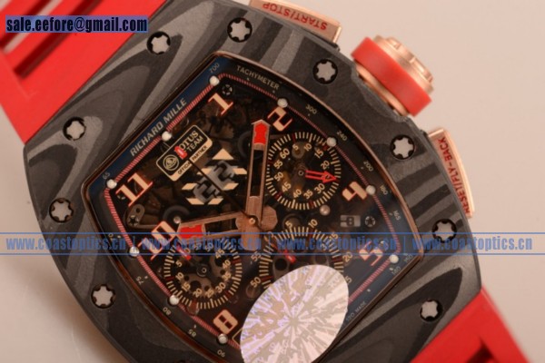 1:1 Clone Richard Mille RM 11-02 Chrono Watch Carbon Fiber RM 11-02